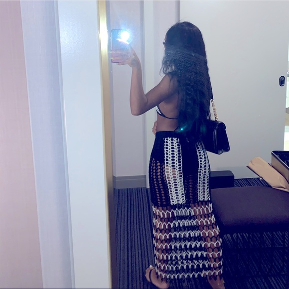 Crotchet Vacay Skirt 2 Piece Set - Picture 2 of 5